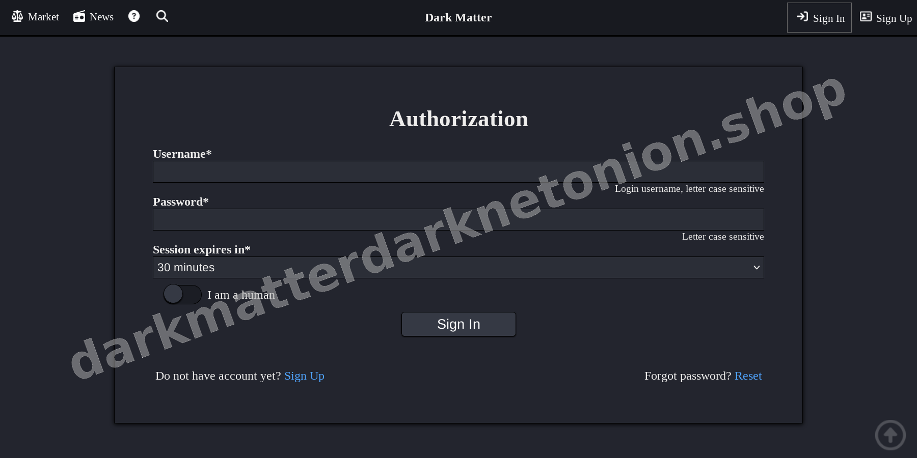 User Login Interface