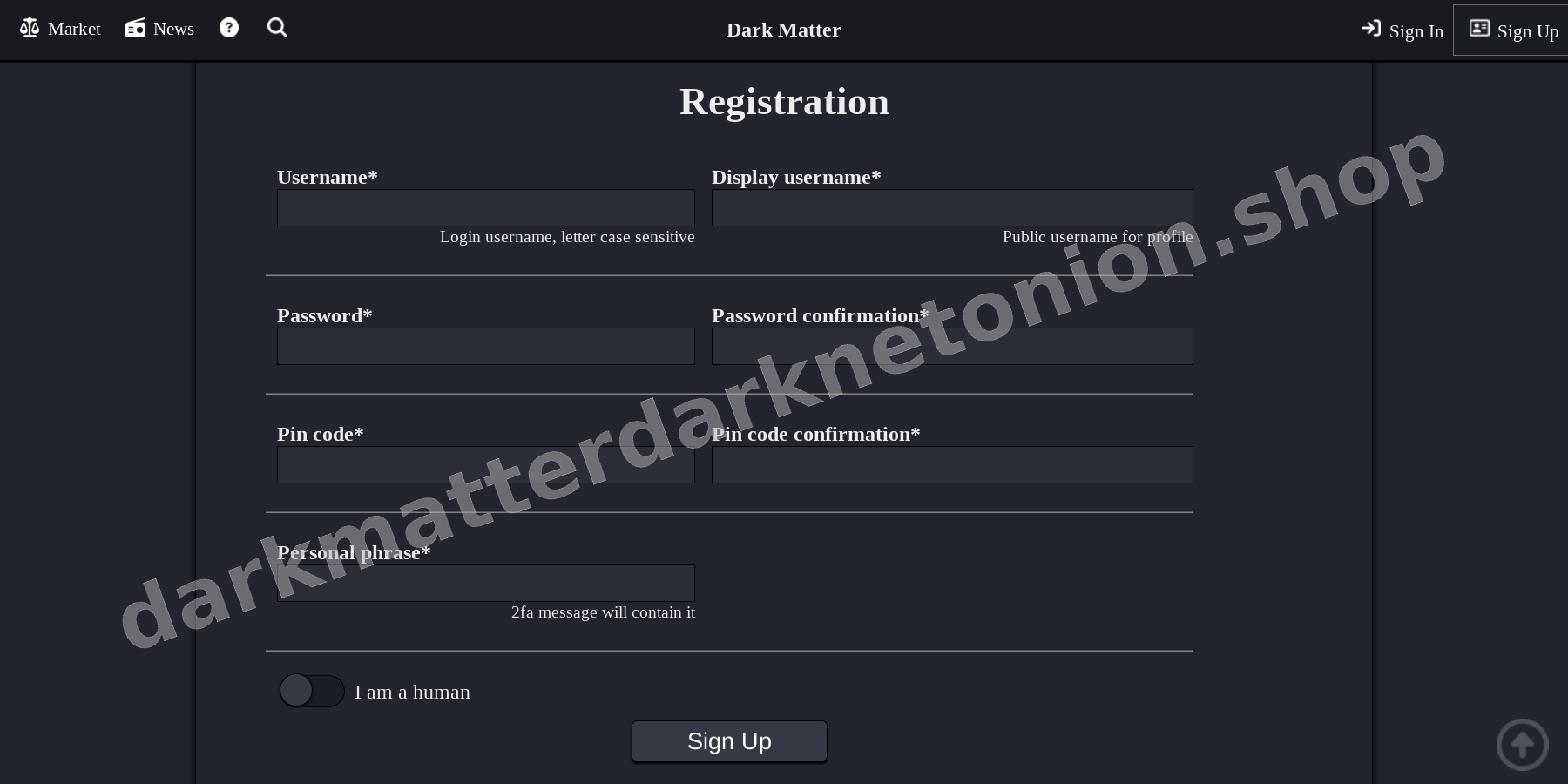 Account Registration Page